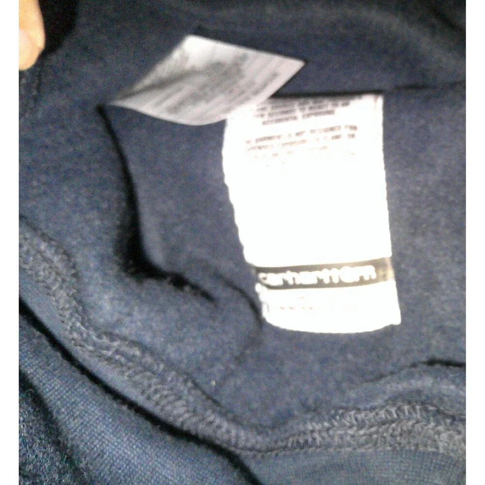 New NWT $174 M Tall MT Carhartt Full Zip Hoodie Flame Resistant Force Navy Blue